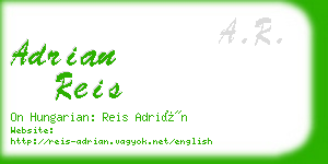 adrian reis business card